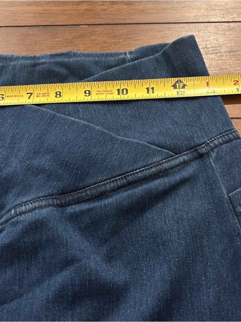 Halara Flex Crossover Pocket Washed Denim Work Leggings Small 7/8 NEW - Picture 10 of 14
